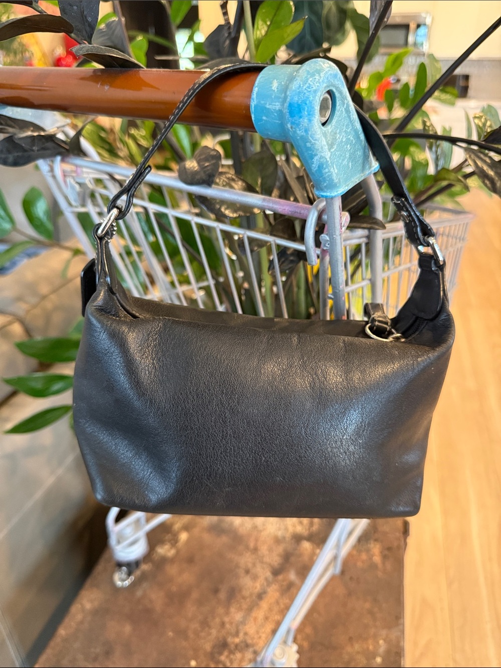 Coach Baguette Smooth Leather Purse Hobo LEATHERWARE EST 1941 Black Small Mini - Picture 6 of 12